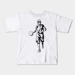 Seijuro Akashi in Action Line Art Kids T-Shirt